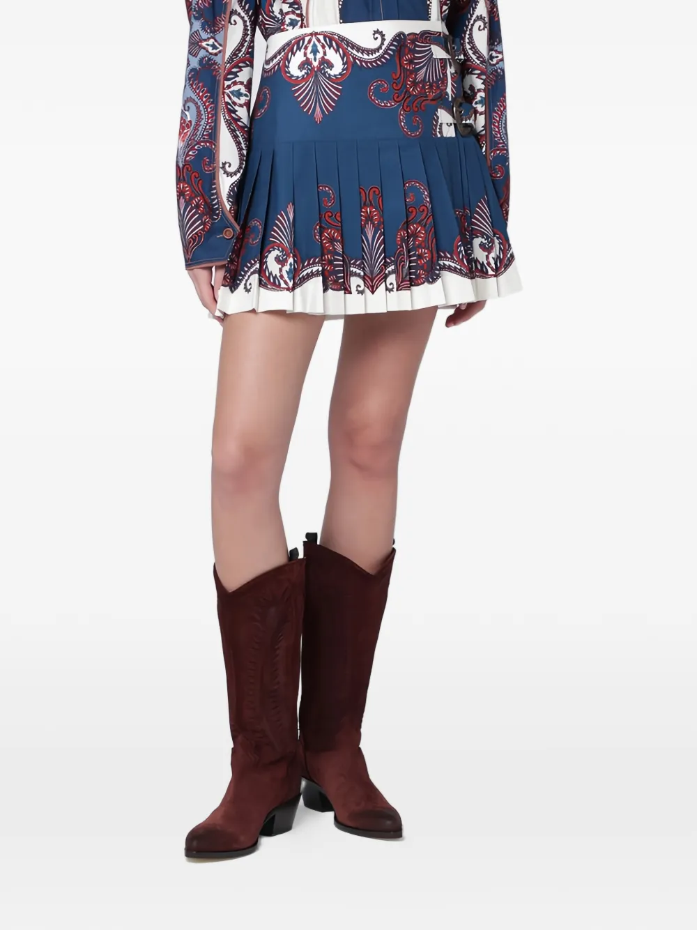 

Юбка мини с пряжкой FARM Rio, синий