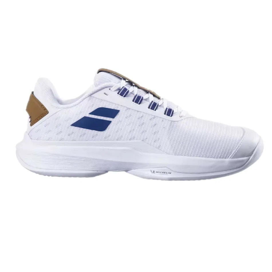Мужские теннисные кроссовки «Jet Tere 2 Sand Grass Wimbledon» от Babolat, White X Navy Blue (1097) — фото 2