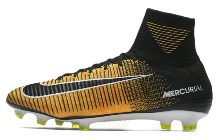 

Футбольные бутсы Mercurial Superfly 5 мужские высокие черные/желтые Nike