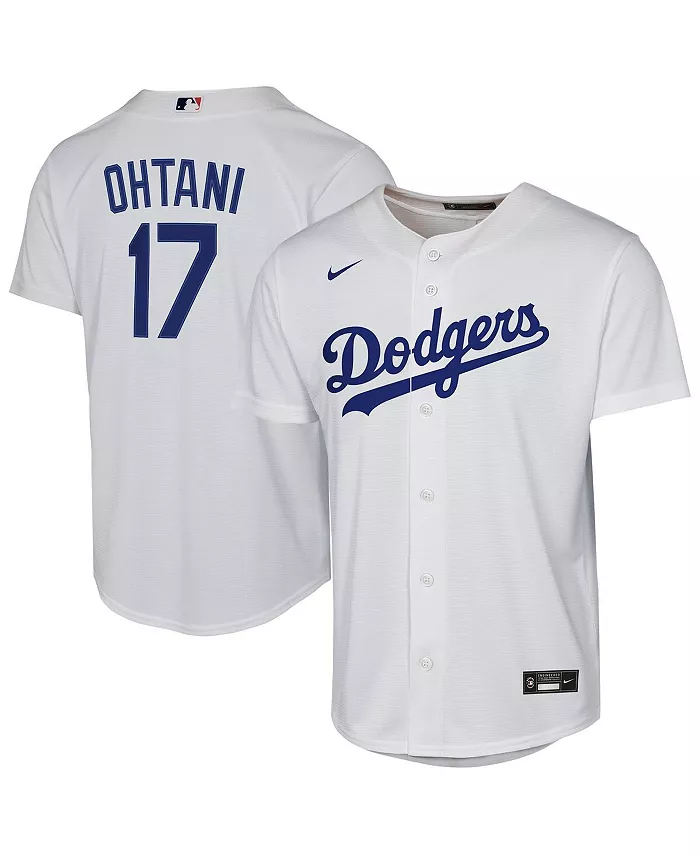 

Белая реплика домашней футболки Los Angeles Dodgers Shohei Ohtani для старших мальчиков и девочек Nike