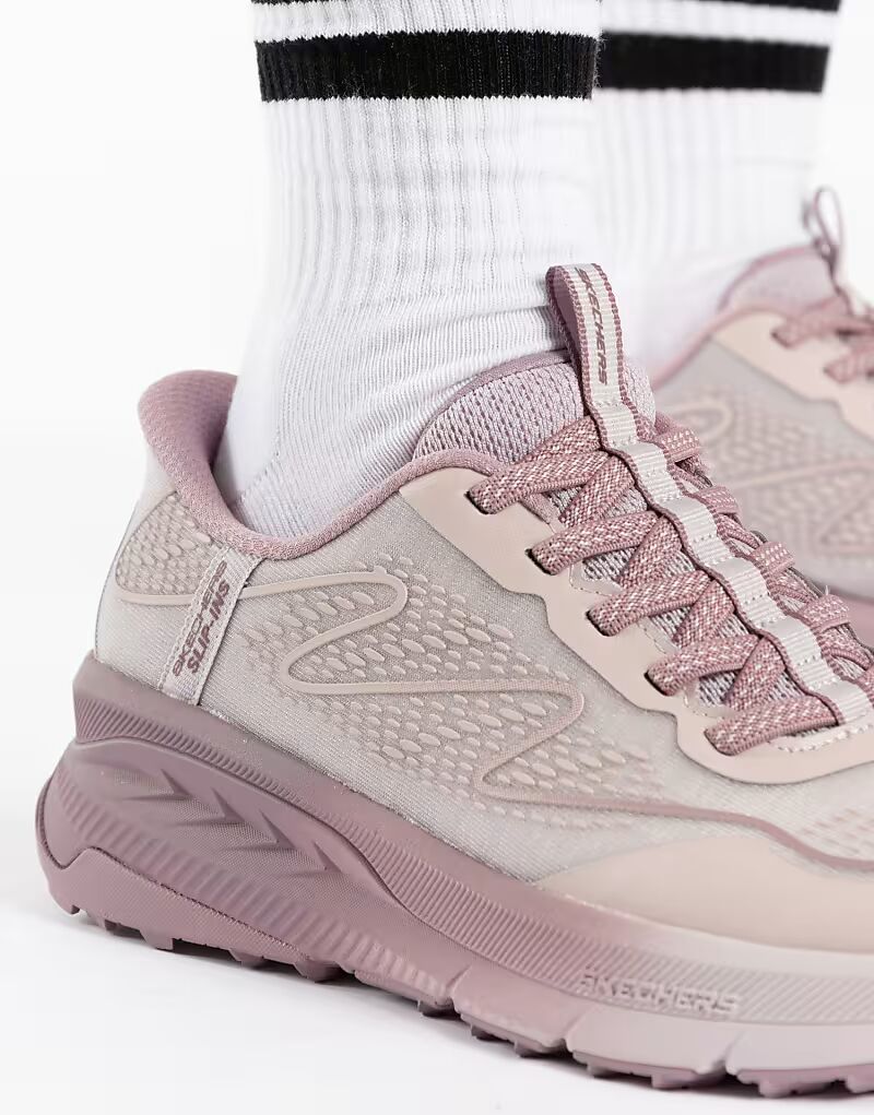 Кроссовки Skechers Switch Back Mist для походов в розовых тонах — фото 4
