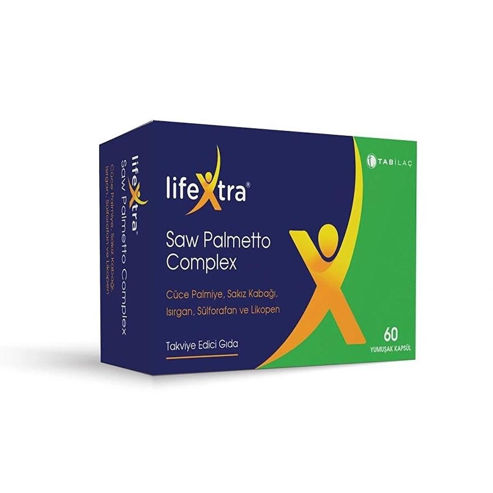

Комплекс Lifextra Saw Palmetto 60 мягких капсул TAB İLAÇ
