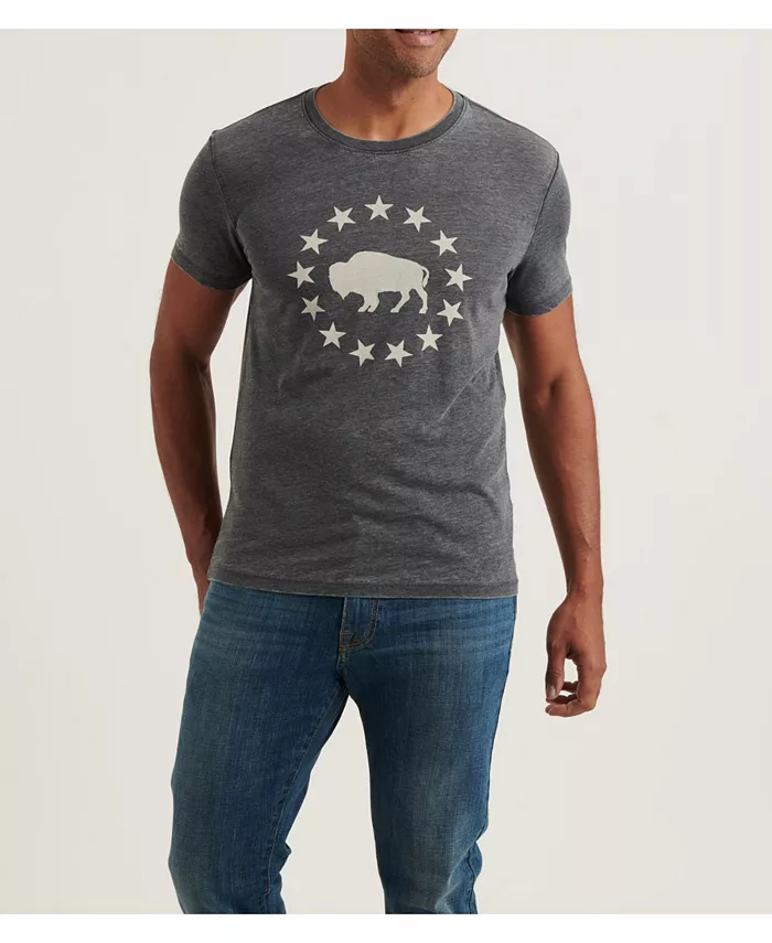 

Мужская футболка с графическим принтом Buffalo Lucky Brand, черный