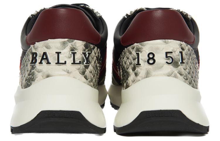 Кроссовки BALLY Lifestyle Shoes Men Low-top Black/White, черный/белый — фото 3