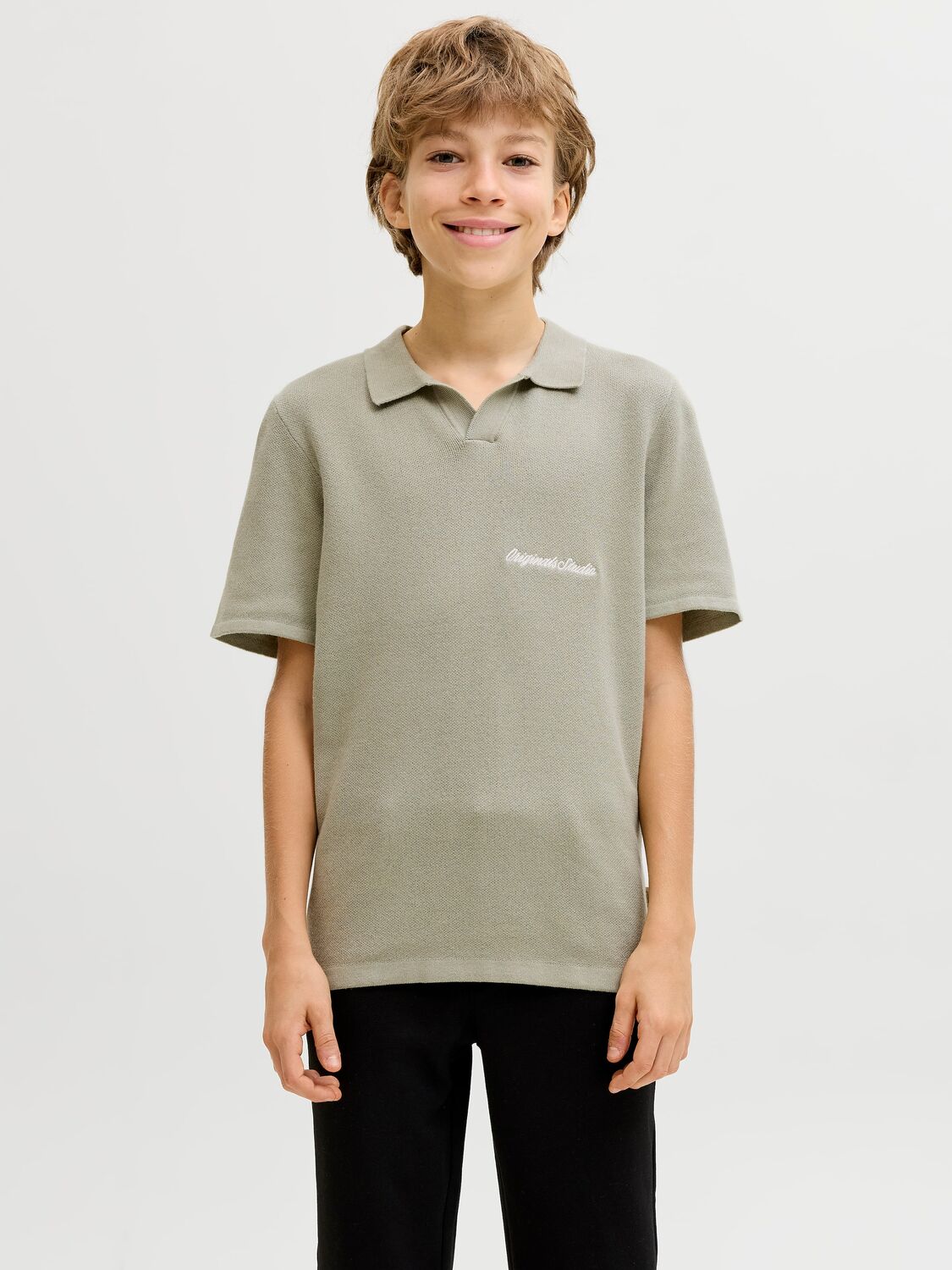 Jack & Jones Junior Футболка в темно-бежевом цвете — фото 2