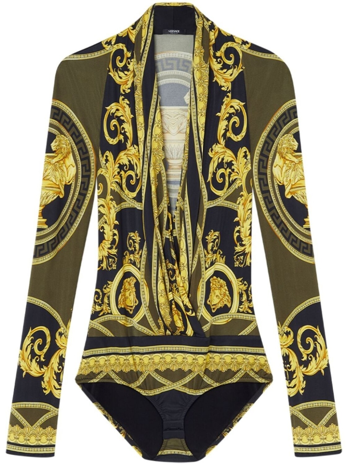 

Versace боди с принтом, черный