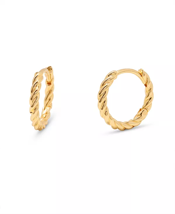 

Серьги-Кольца Lottie Hoops с 14-каратным золотым покрытием Brook & York, gold