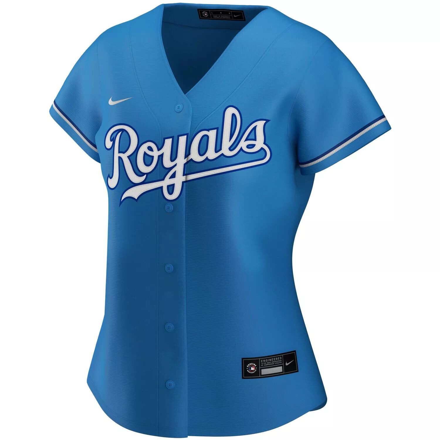 

Женская голубая футболка Nike Kansas City Royals Alternate Replica Team Nike, Синий, Женская голубая футболка Nike Kansas City Royals Alternate Replica Team Nike