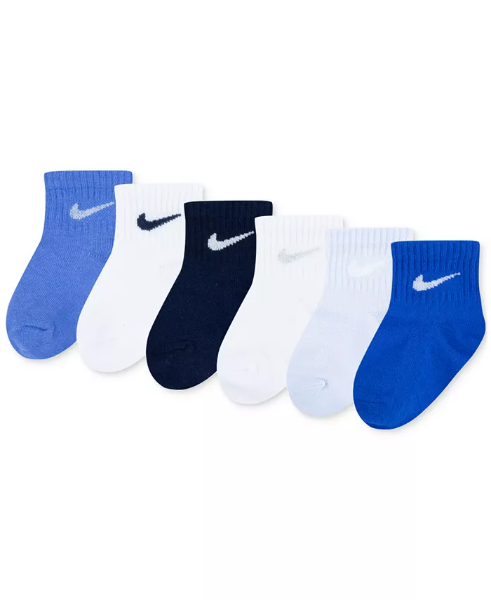 

Носки с логотипом для малышей, набор из 6 пар Nike, синий