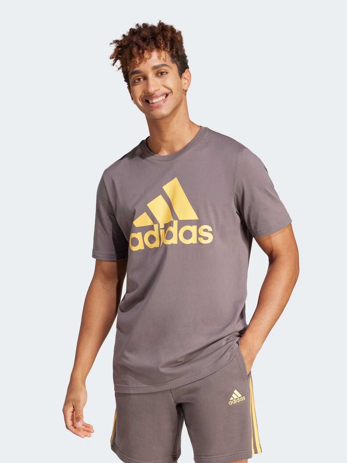 

Футболка Adidas Sportswear Essentials Single Jersey Big Logo T-Shirt, серый