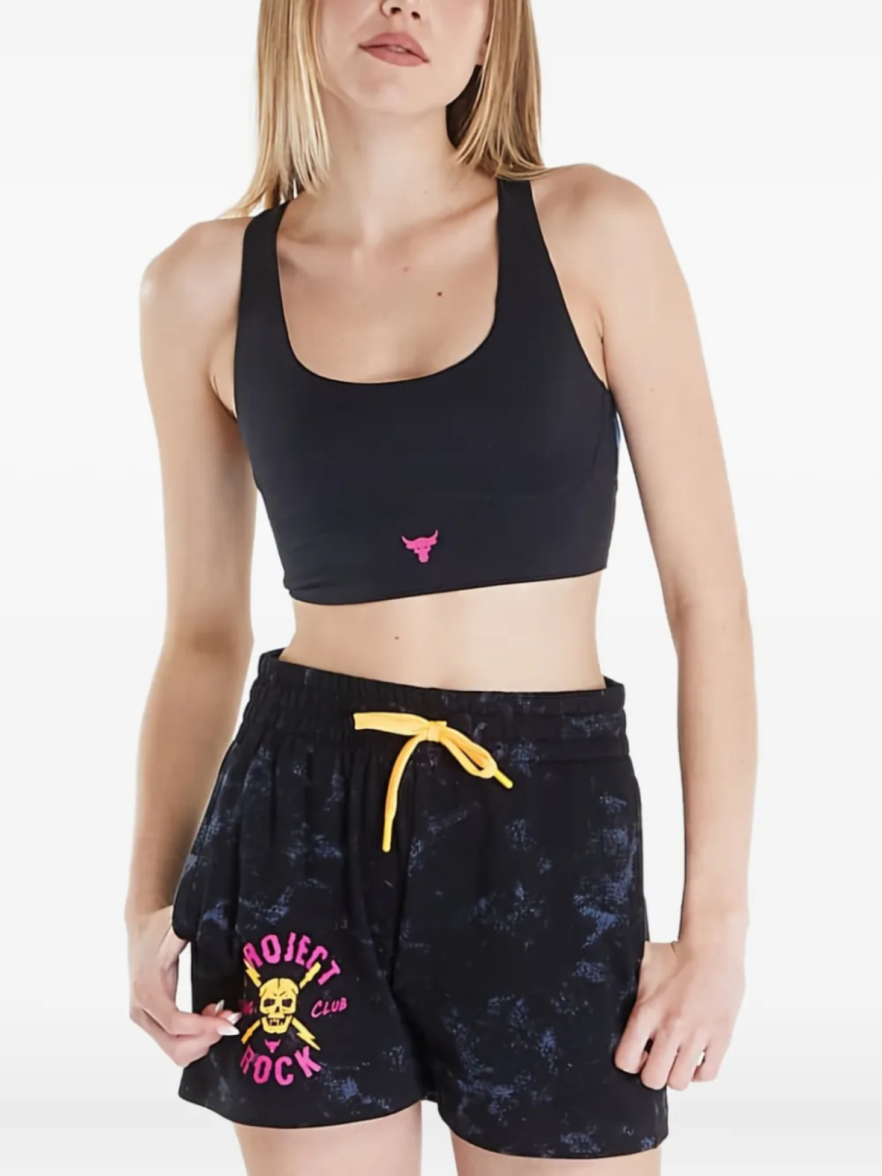 

Спортивный бюстгальтер Under Armour Project Rock LG Grind, черный