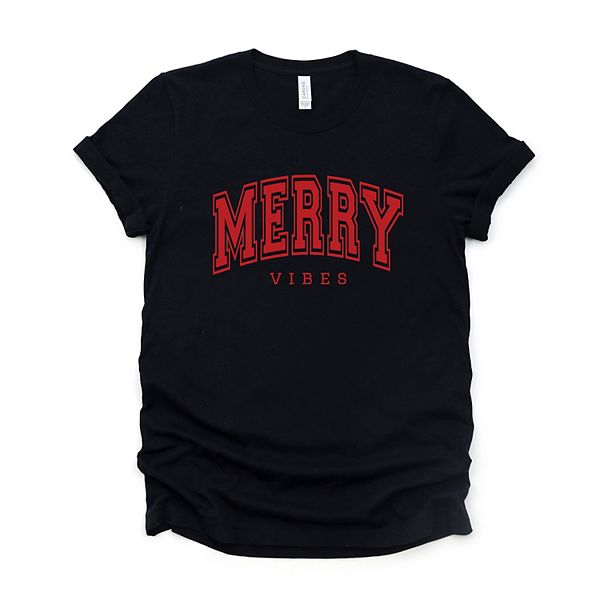 

Футболка Merry vibes varsity с толстым контуром Simply Sage Market, Black, Черный, Футболка Merry vibes varsity с толстым контуром Simply Sage Market, Black