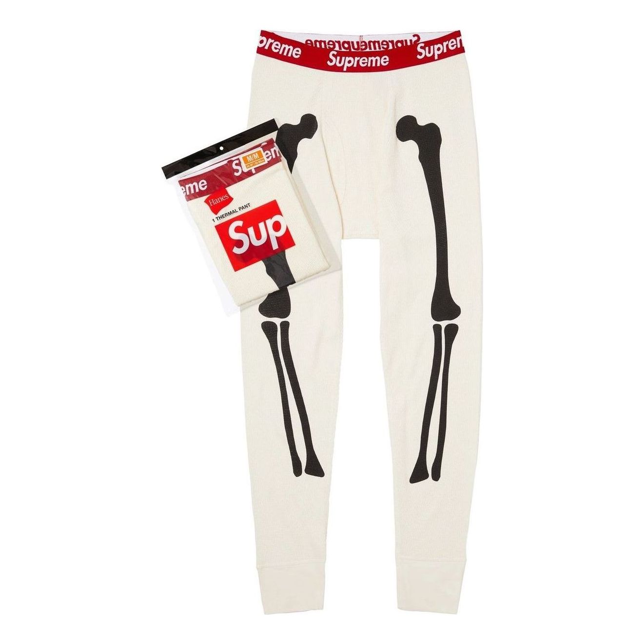 Термоштаны Supreme x Hanes Bones (1 шт.) 'Natural'