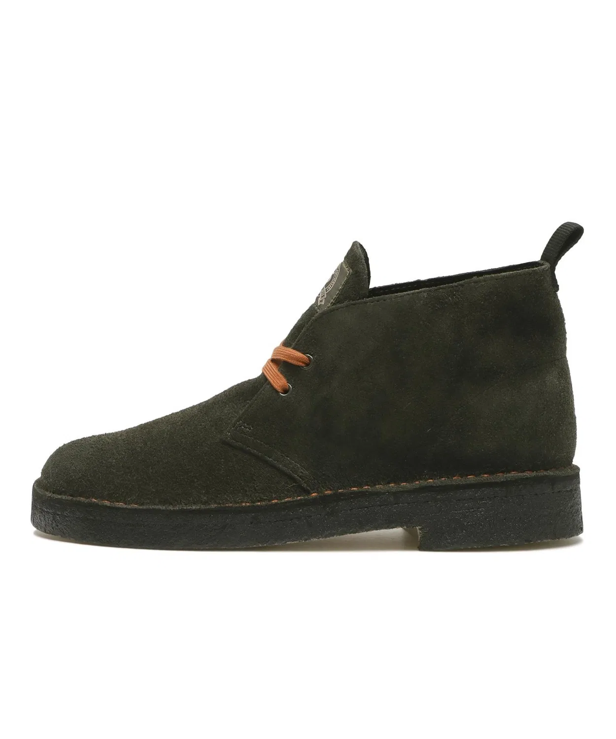Ботинки пустынные 75-летие Clarks Desert Boot из кожи цвет зелёный