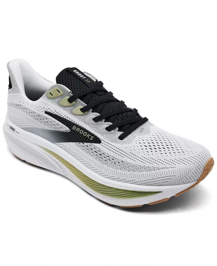 

Мужские кроссовки Ghost 17 от Finish Line Brooks, белый