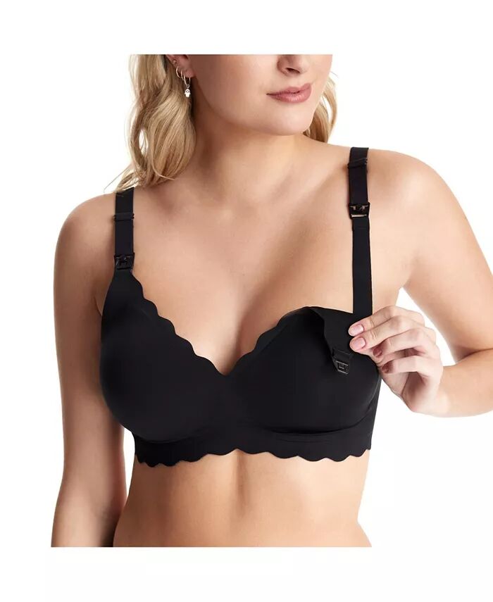 

Бюстгальтер для кормления Maternity Jelly Strip YN46 Momcozy, черный