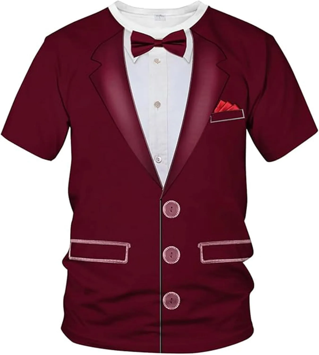 

Мужская футболка Tuxedo с коротким рукавом и карманом Sdeycui