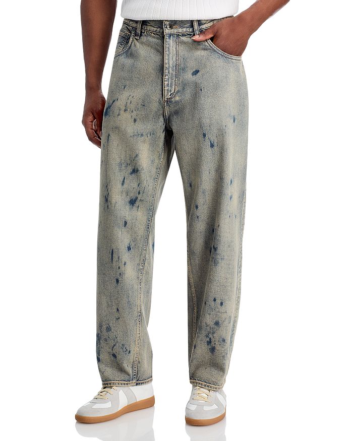 

RB Бэгги Джинсы в эффекте потертости и отбеливания rag & bone, синий