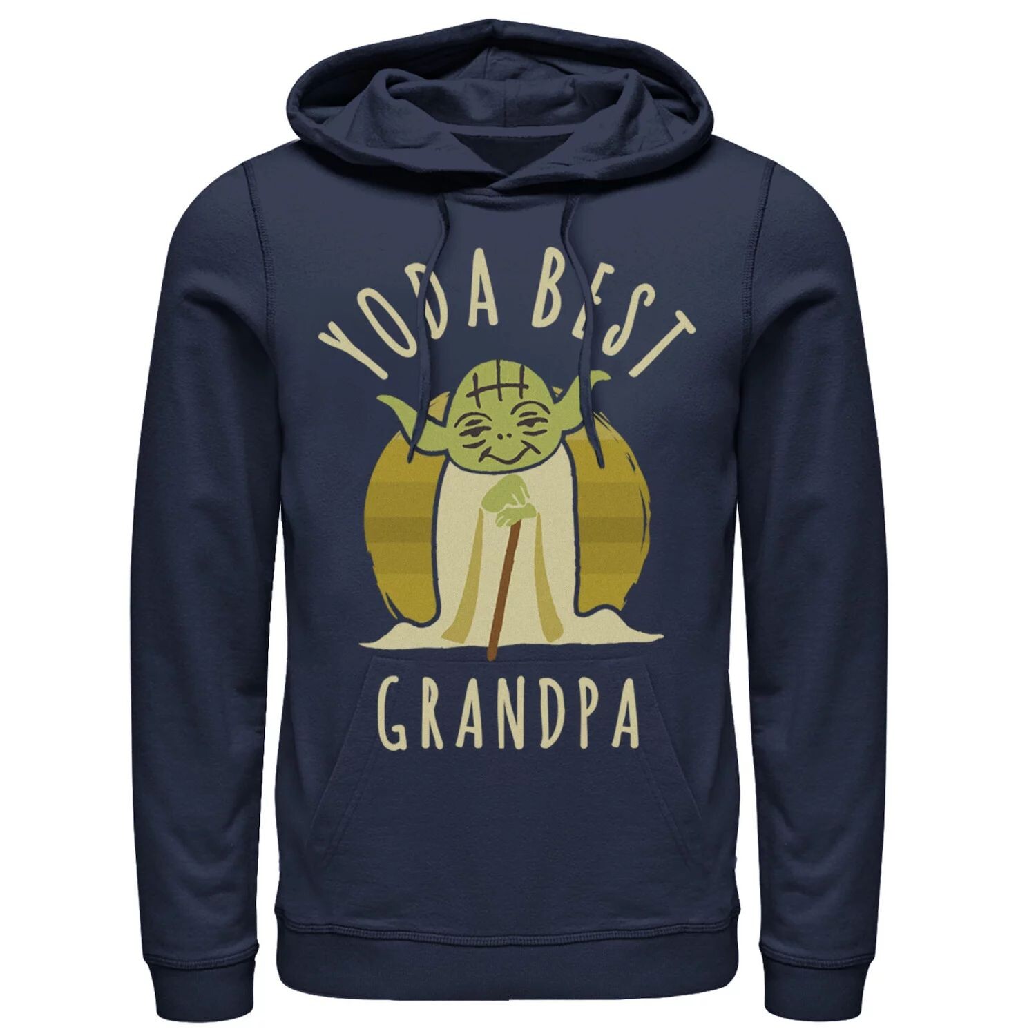 

Мужская толстовка с капюшоном Yoda Best Grandpa из мультфильма «Звездные войны Йода» Licensed Character