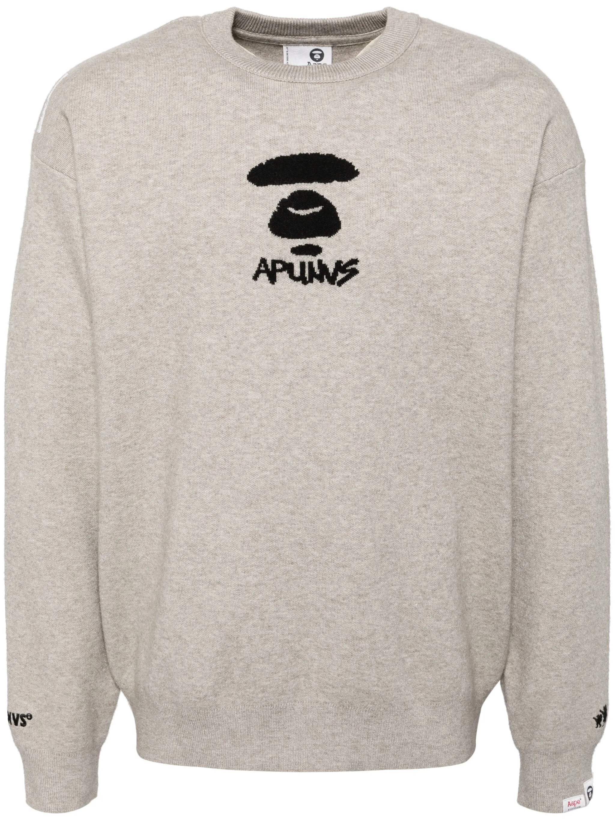 

Джемпер с жаккардовым логотипом Aape By A Bathing Ape, нейтральный