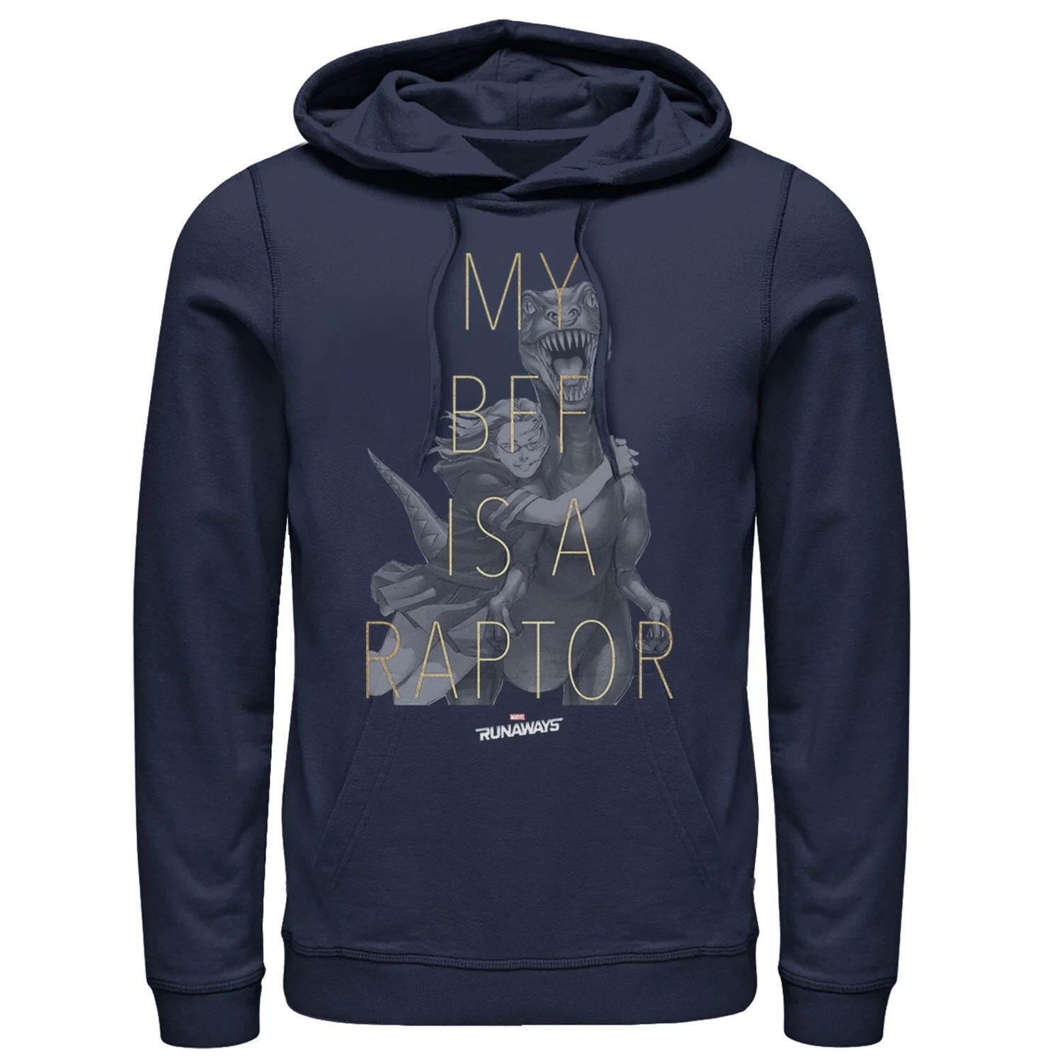 

Мужская толстовка с рисунком Runaways Gertrume Yorkes Old Lace BFF Raptor Marvel