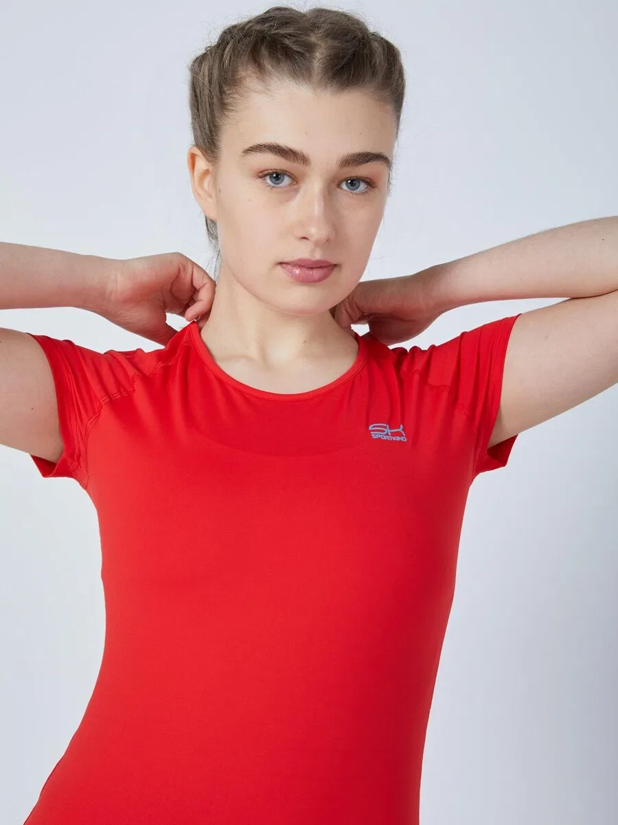 Спортивная футболка SPORTKIND Performance красного цвета — фото 3