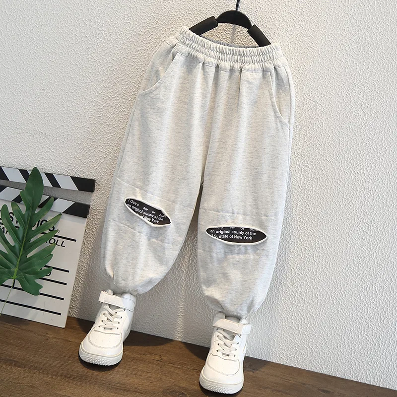 Детские спортивные штаны из футера Lanza, Gray — фото 4