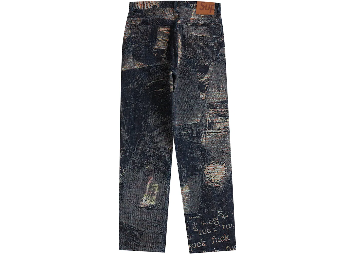 Мужские джинсы с деним-жаккардом Supreme Archive Denim Jacquard Regular Jean, Blue — фото 2