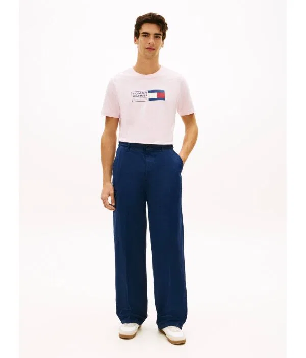 Мужская футболка с круглым вырезом Tommy Hilfiger, Rosa Cipria — фото 2