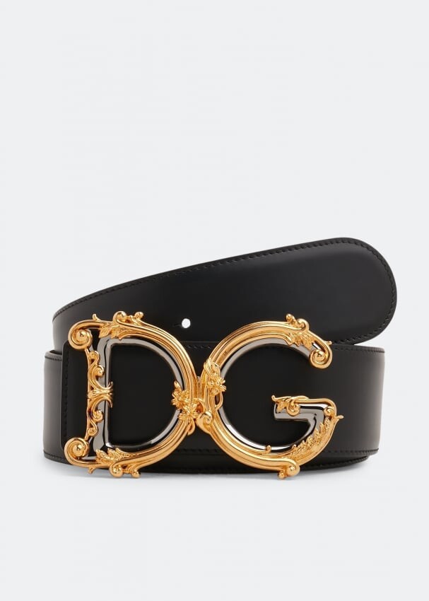 

Ремень DOLCE&GABBANA Baroque DG belt, черный