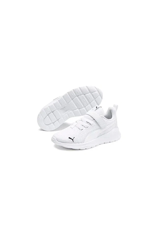 Детские кроссовки для девочек с принтом Anzarun Lite AC PS Puma, White
