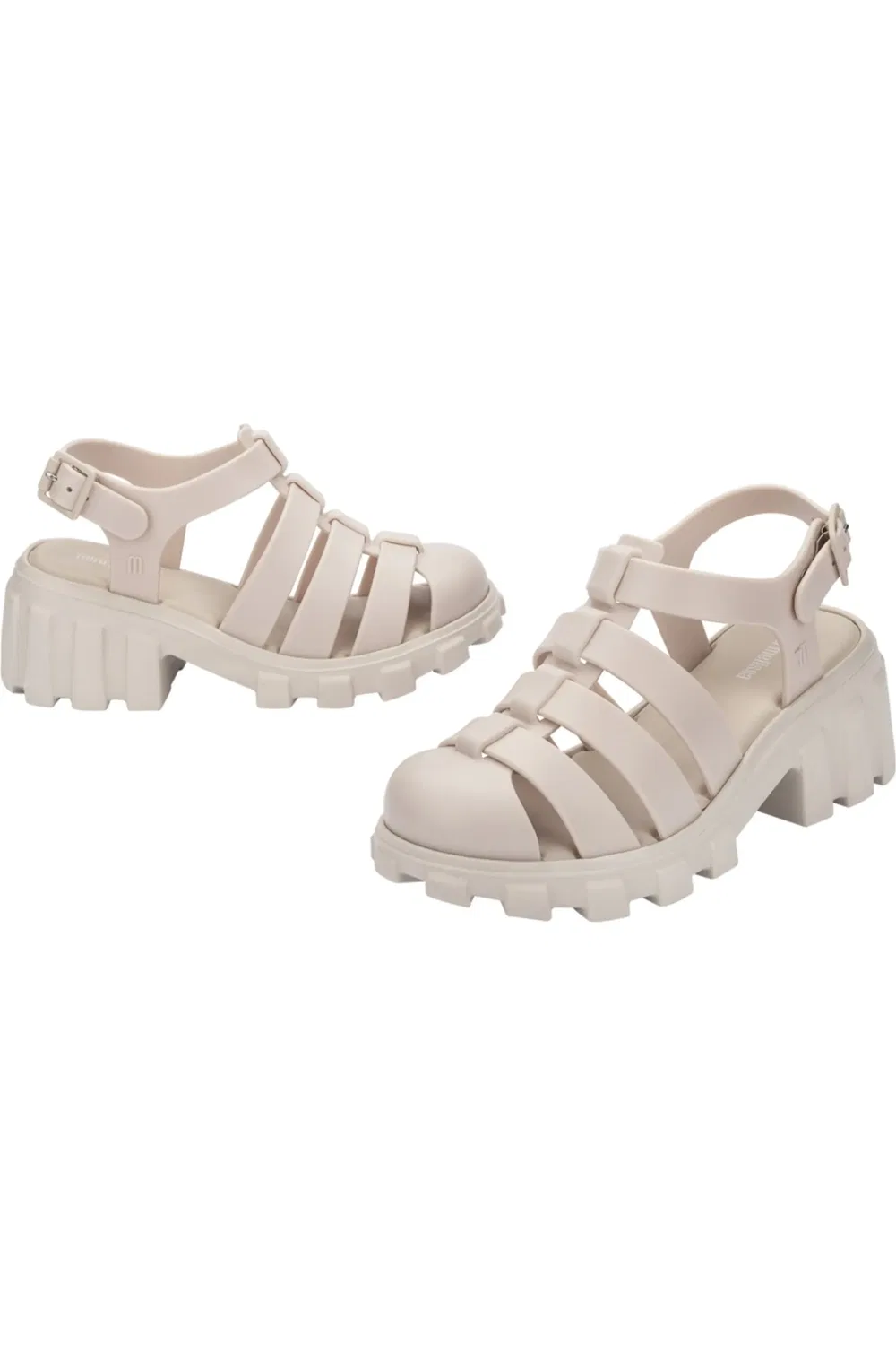 Сандалии детские платформа fisherman Megan Mini Melissa, бежевый — фото 3