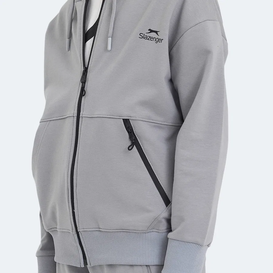 Детский спортивный костюм с капюшоном и карманами Local Slazenger, Черный — фото 4