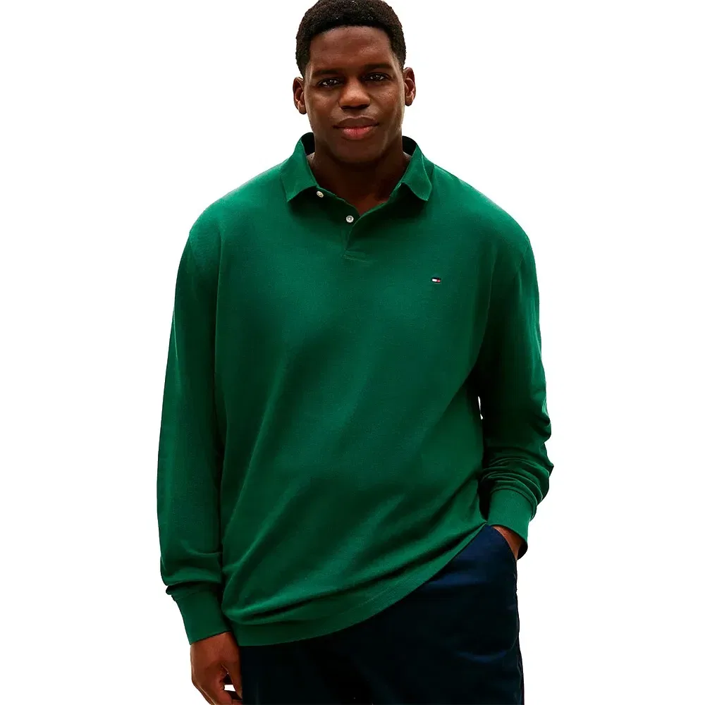 Мужское поло с длинным рукавом Tommy hilfiger, Green