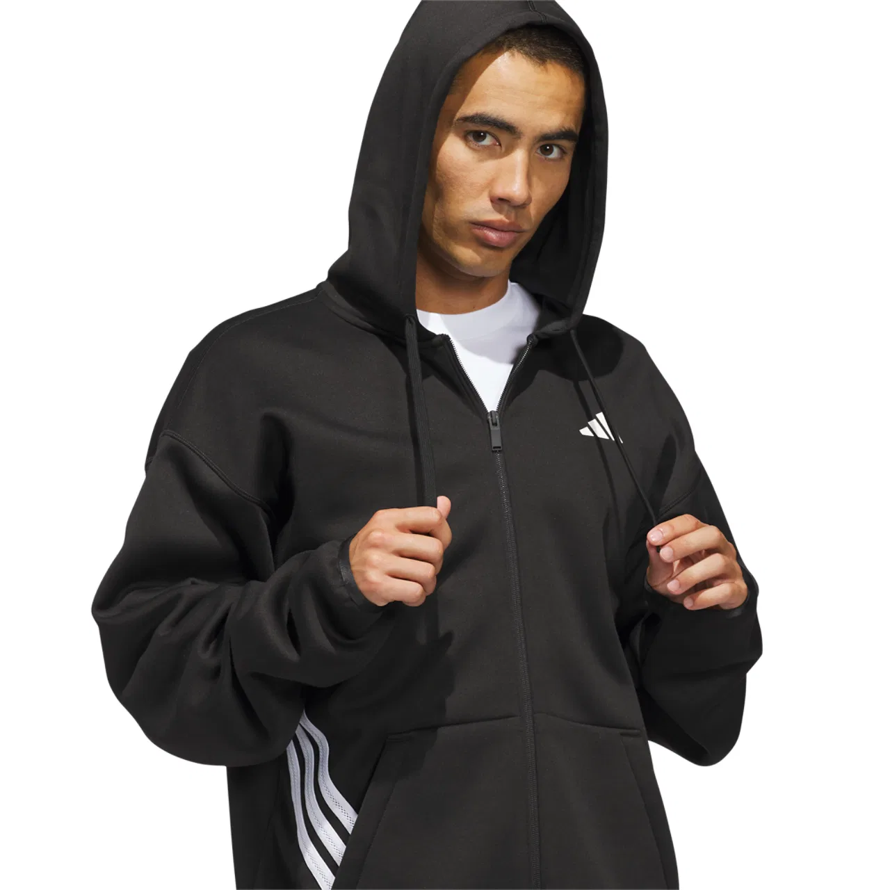 Мужская толстовка Crazy Warm Full-Zip Adidas, черный/белый — фото 3