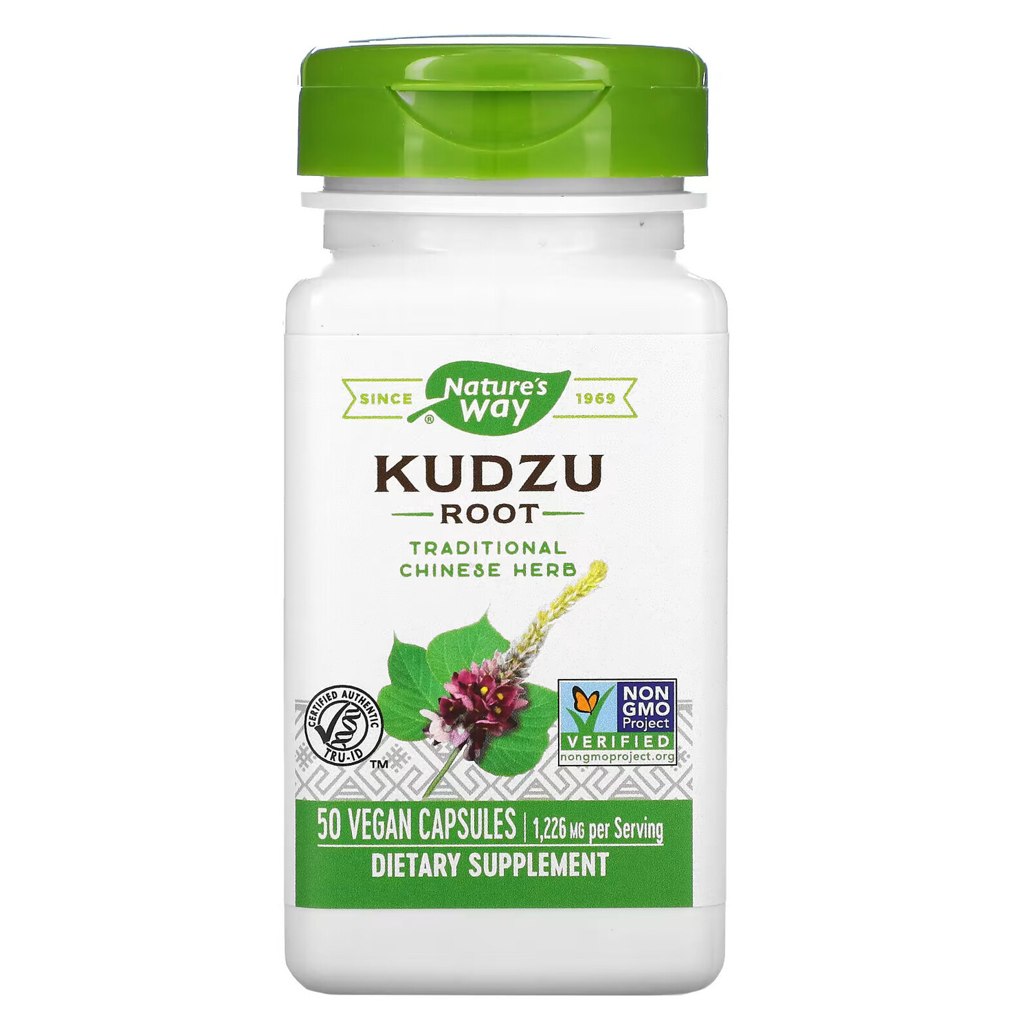

Корень кудзу Nature's Way 613 мг, 50 растительных капсул
