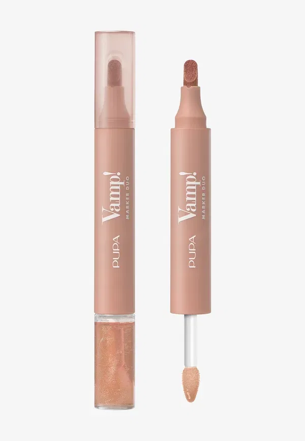 Набор для губ маркер и масло-блеск Vamp! duo Pupa Milano, Watery Nude, 4 мл, цвет watery nude