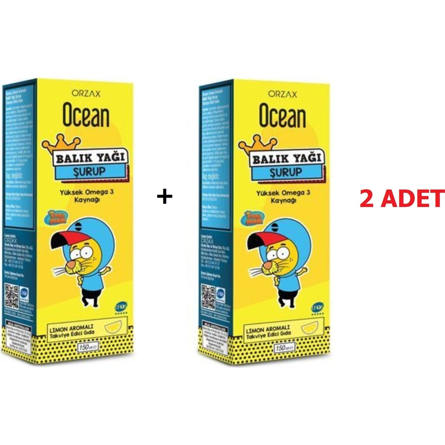 

Сироп Orzax Ocean Fish Oil со вкусом лимона
