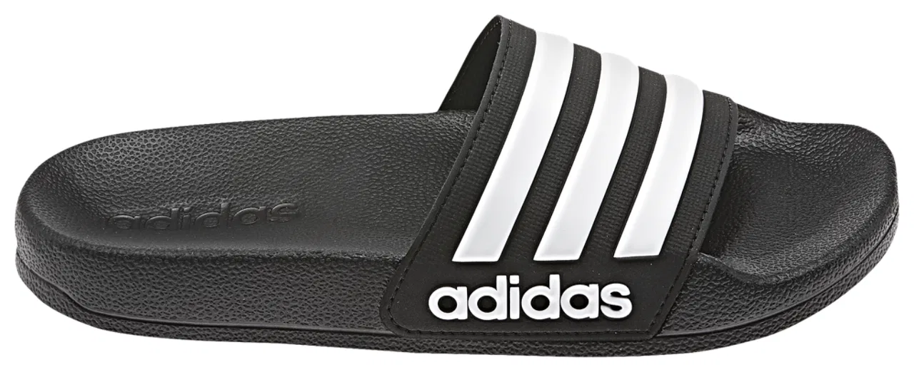 Детские сандалии с одним ремешком adidas Adilette Shower Slides, Core Black White Core Black
