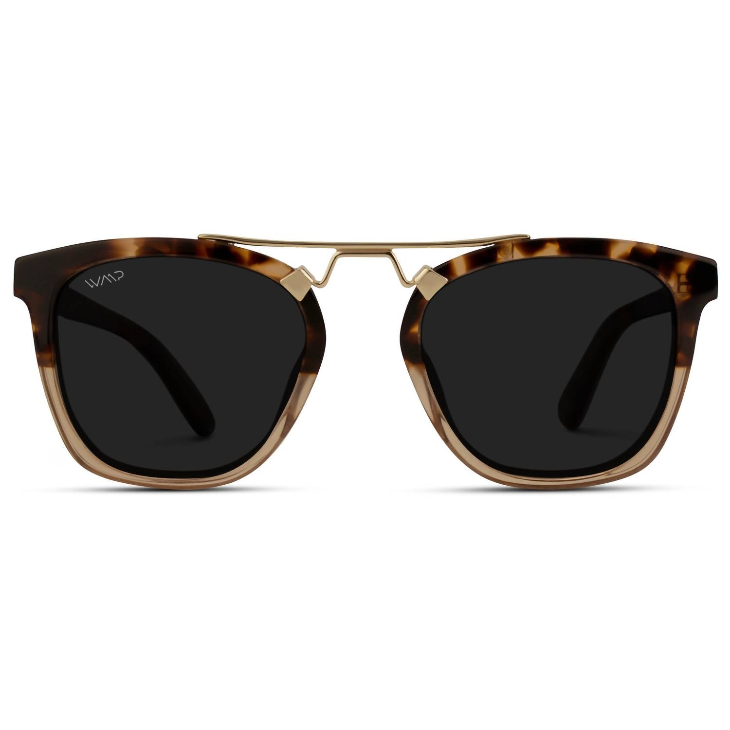 

Женские солнцезащитные очки Demi Square в золотом цвете WMP Eyewear