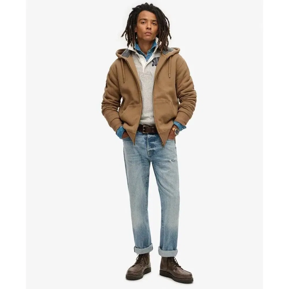 Мужской свитшот с капюшоном Borg Superdry, Braun — фото 2