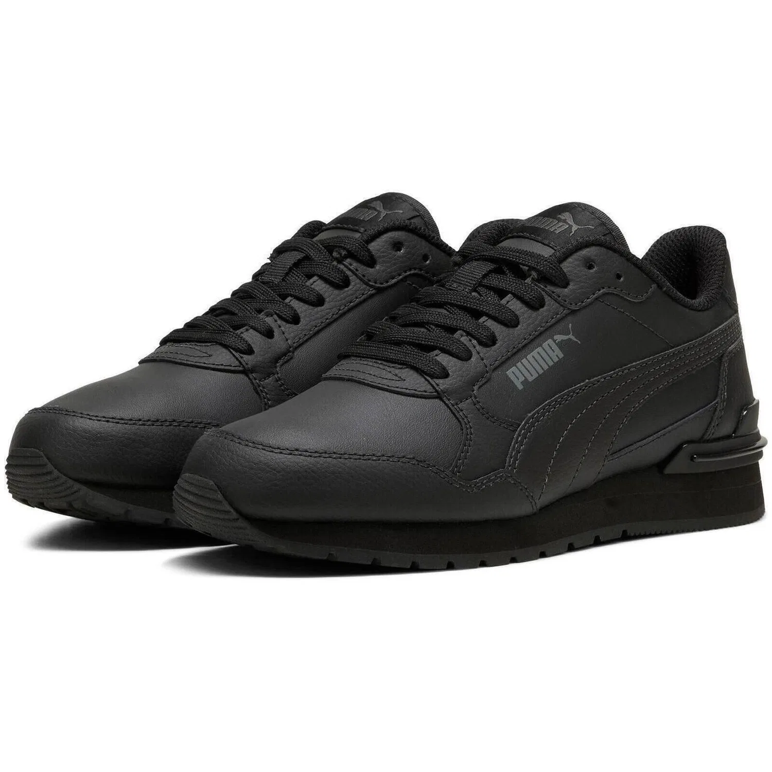 Детские кроссовки с экокожей St Runner V4 L Jr Puma, Schwarz — фото 3