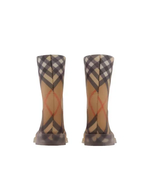 Детские сапоги для девочки резиновые Burberry Classics Sand Beige, Sand Beige — фото 3