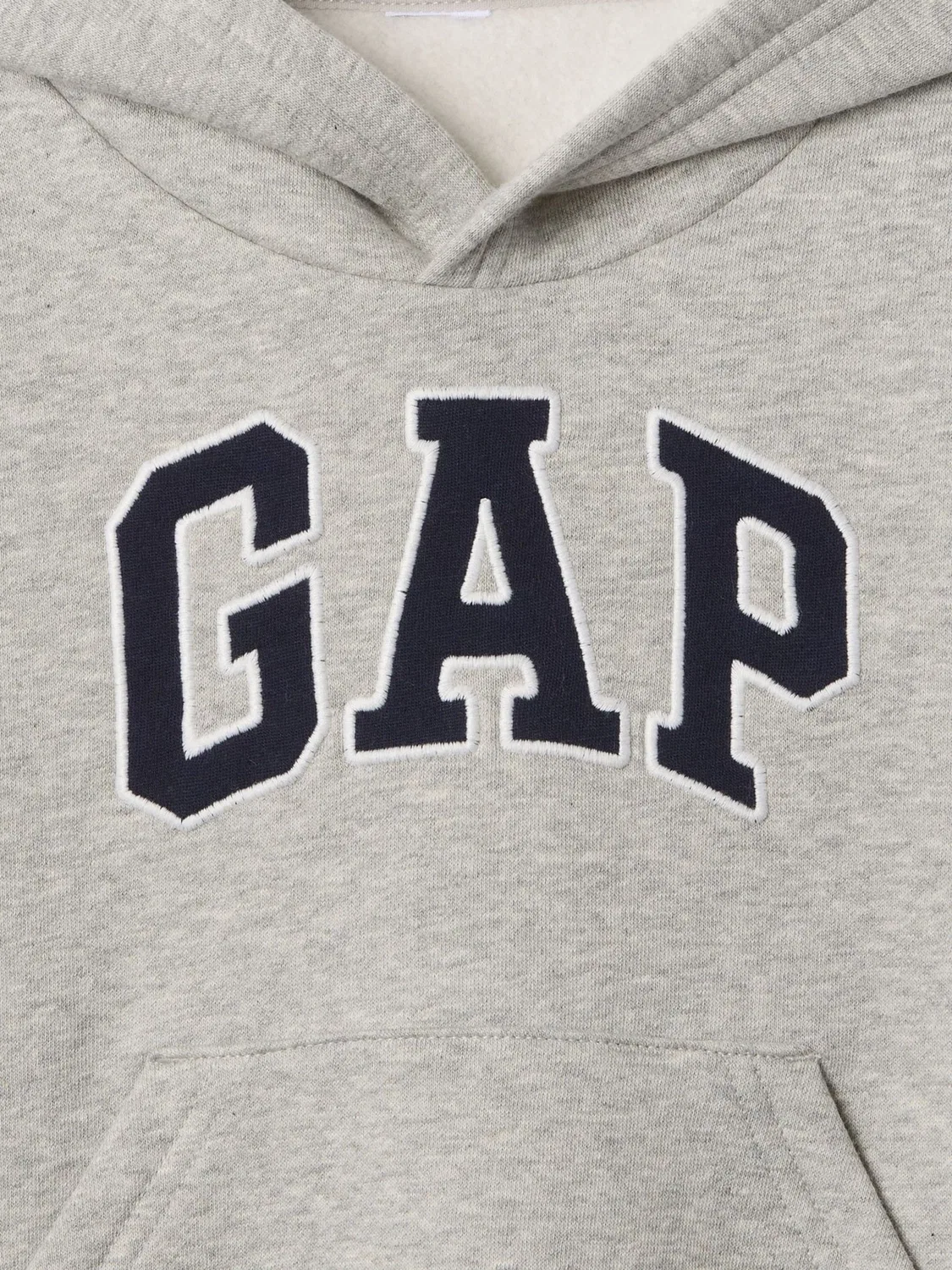 Худи Gap Light Grey Relaxed Logo Hoodie, светло-серый — фото 3