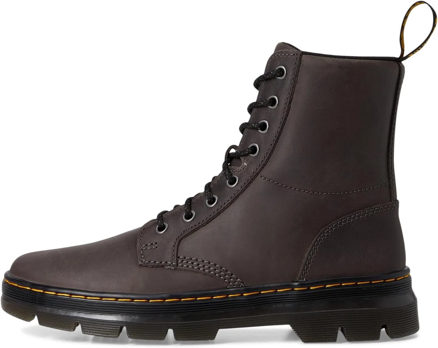 Туфли Dr. Martens Unisex Combs Leather Gunmetal Saddleback Platform, Black — фото 4