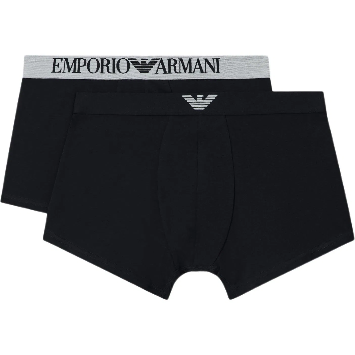 Мужские боксеры-шорты комплект 2 шт EMPORIO ARMANI, Black