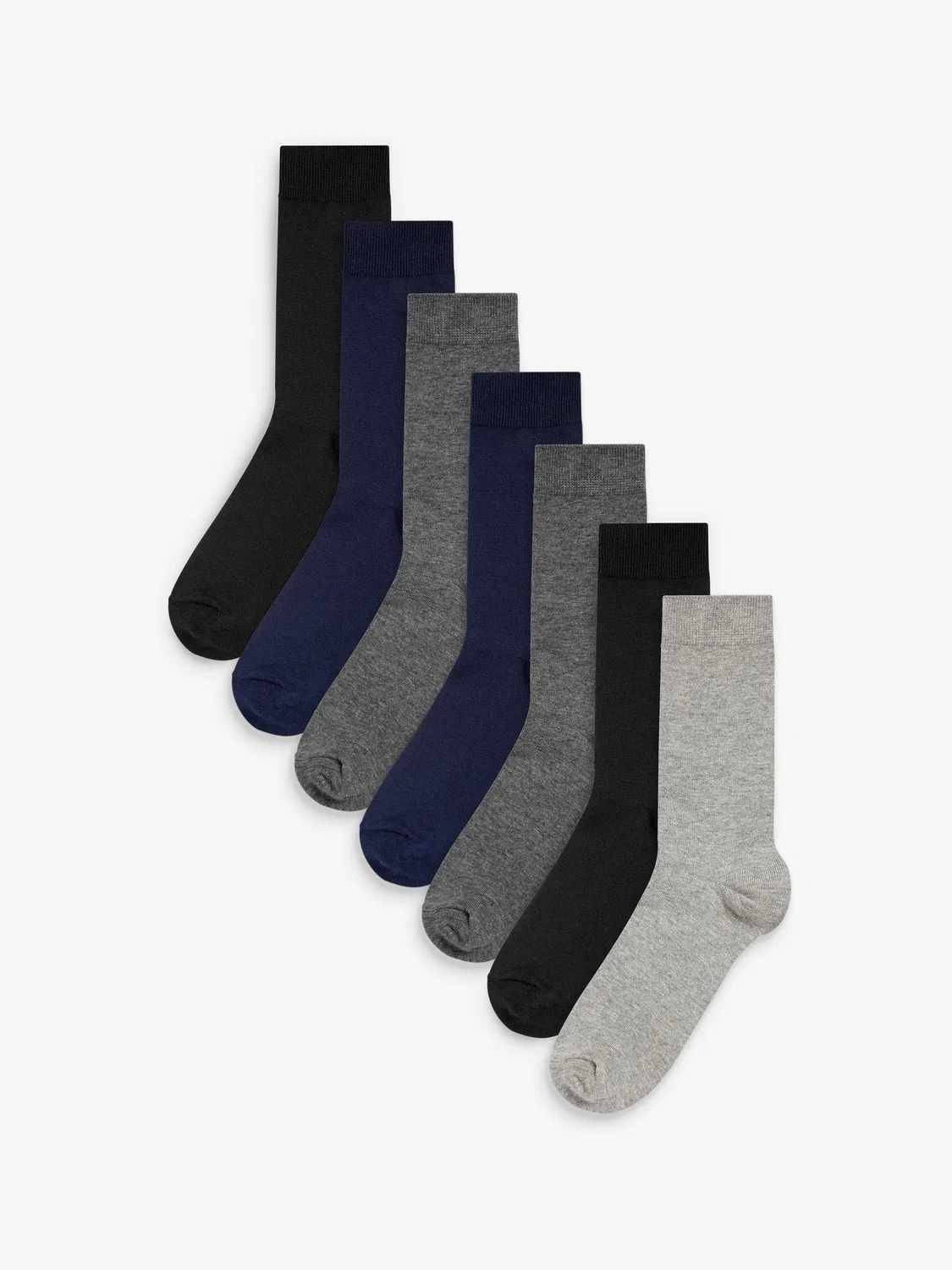 Носки мужские, набор из 7 пар Next, Navy Blue/Grey/Black