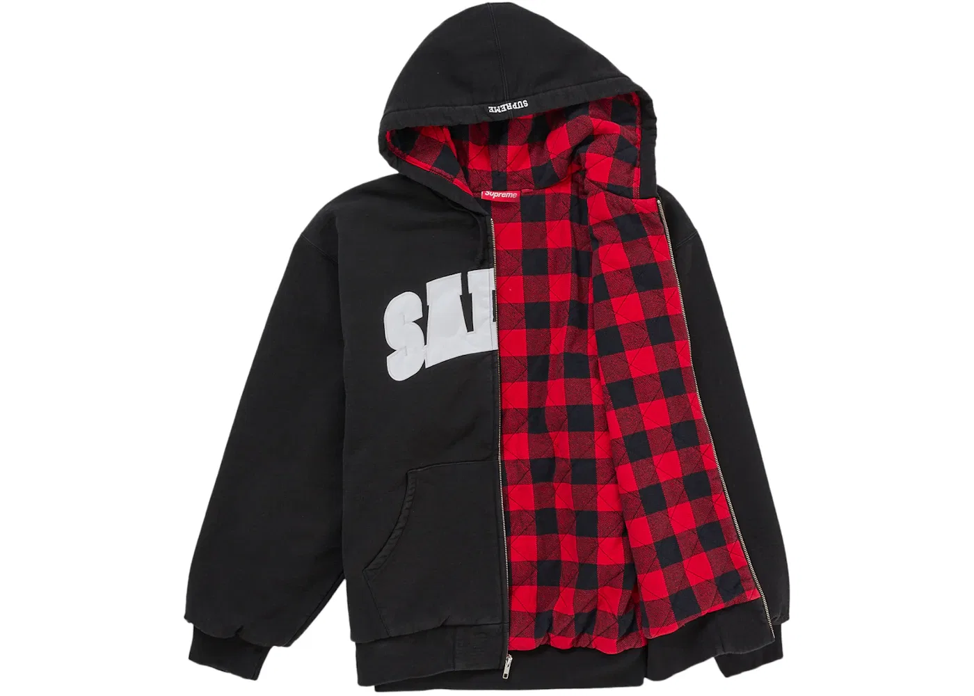 Мужская худи на молнии Salem Supreme, Black — фото 2