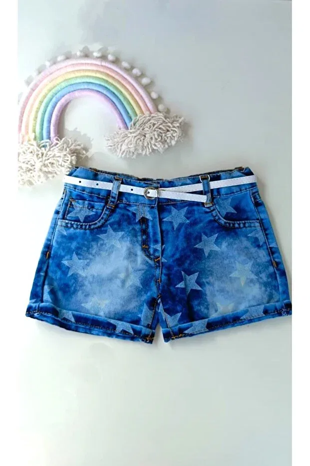 Детские шорты джинсовые облегающие Bilge Trend, Blue — фото 3