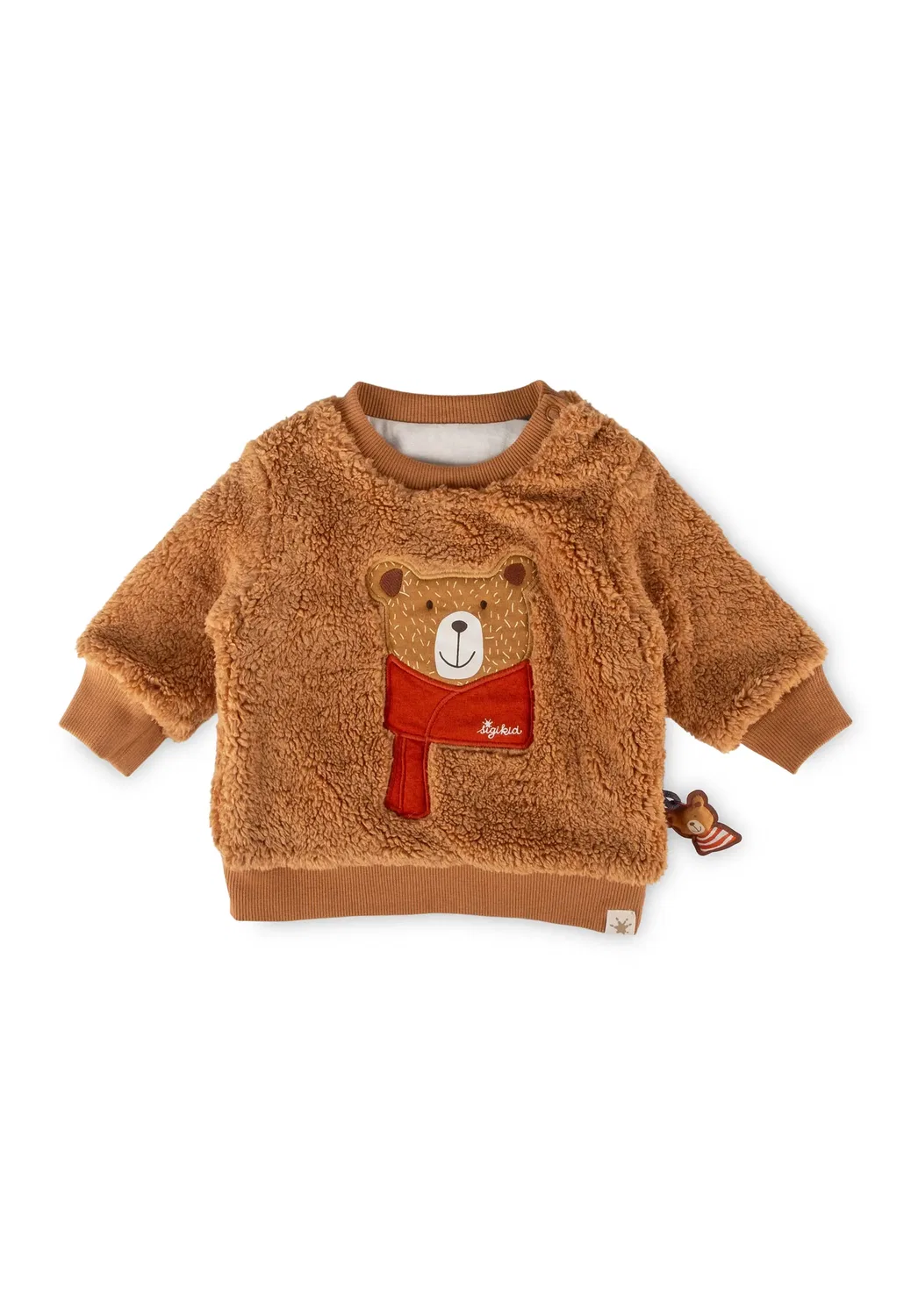 Свитшот зимний с медвежонком Teddyshirt Winterbär Sigikid, коричневый